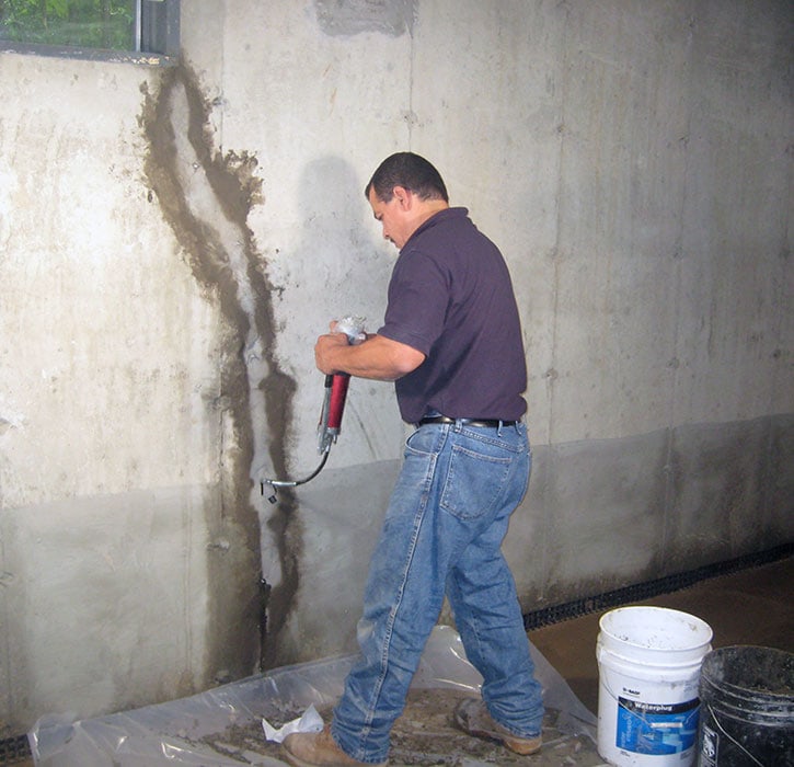 interior foundation waterproofing