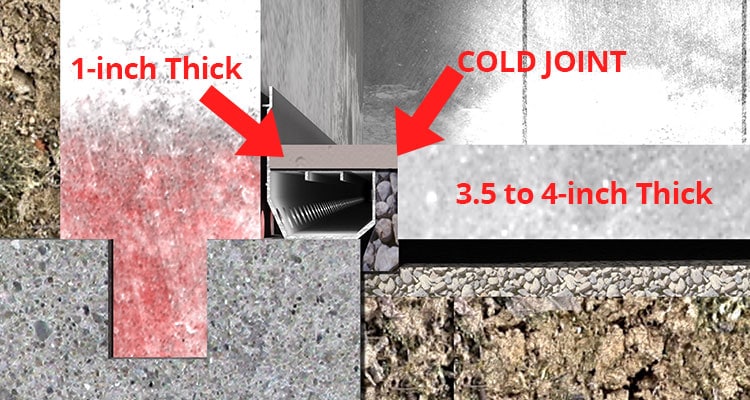 cement floor cold joint