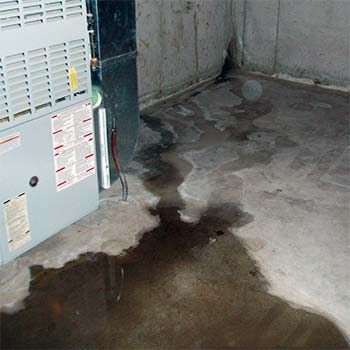 basement leakage from corner