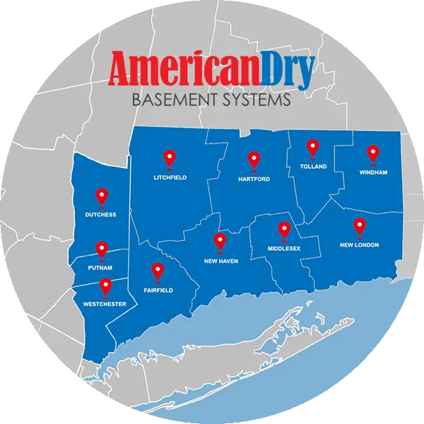 American Dry Service Area Map