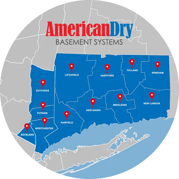 American Dry Service Area Map